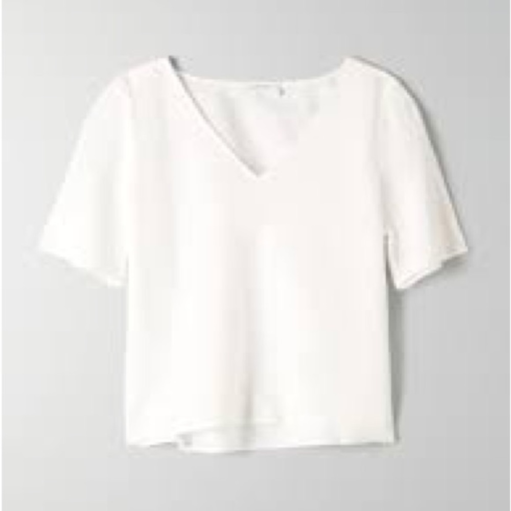 Aritzia Babaton Randy Short-Sleeved Blouse - Size Medium